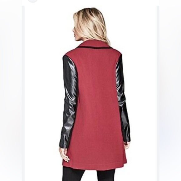 Marciano Leather Sleeves Blazer - Size S - Picture 5 of 9